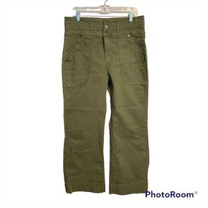 VERONICA BEARD Pants Marley Convertible Leg High Rise Army Green size 32/12